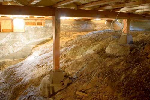 Basement and crawl space