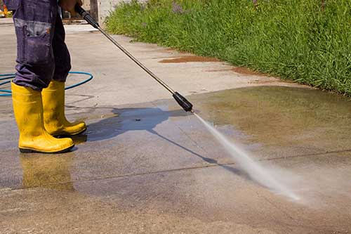 Driveway washing