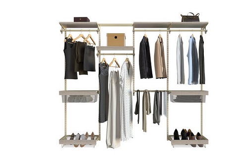 Closet wire shelving kits